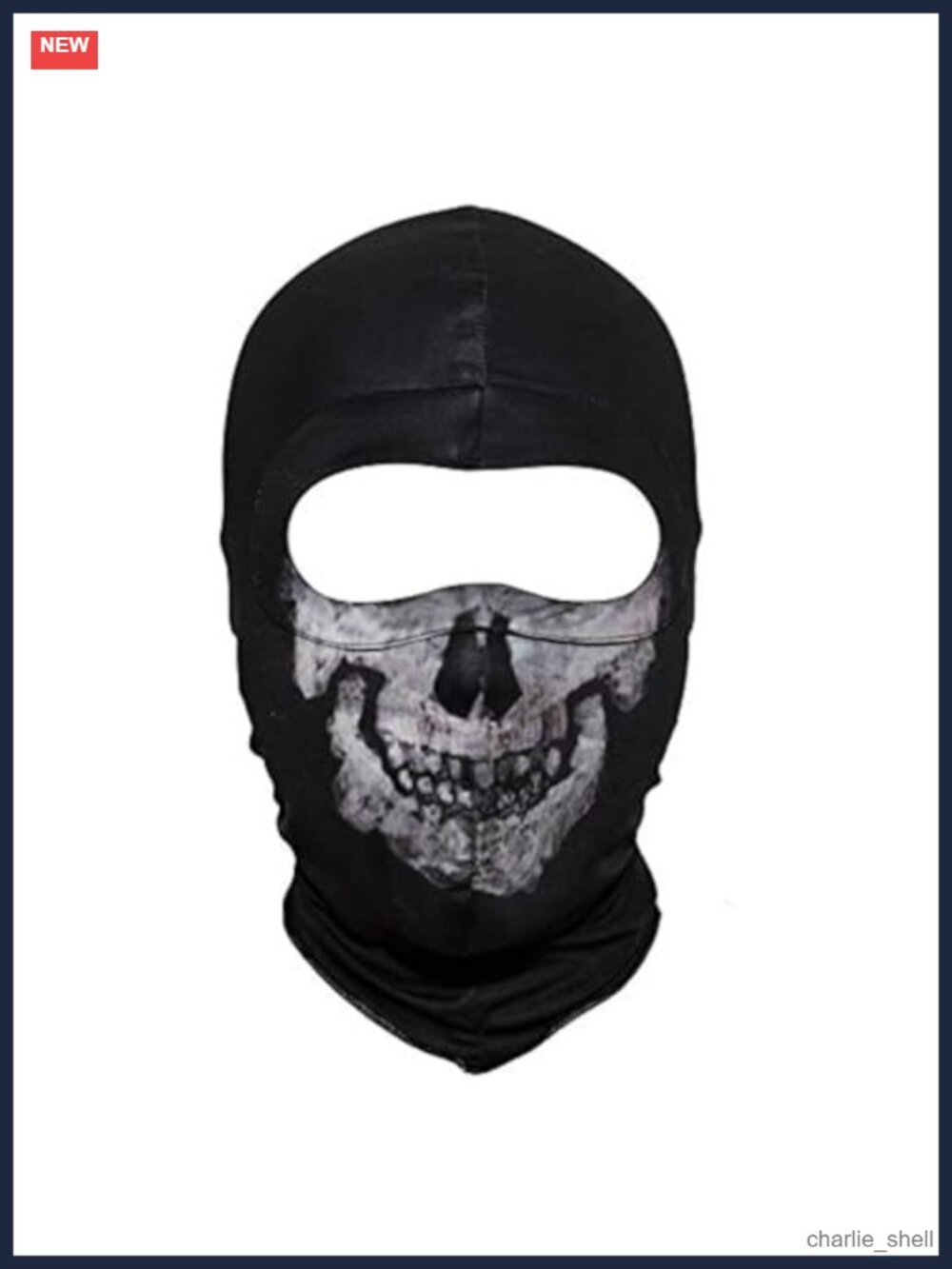 Handmade Soft Polyester Balaclava Skull Hood Mask, One Size, Sports & Halloween